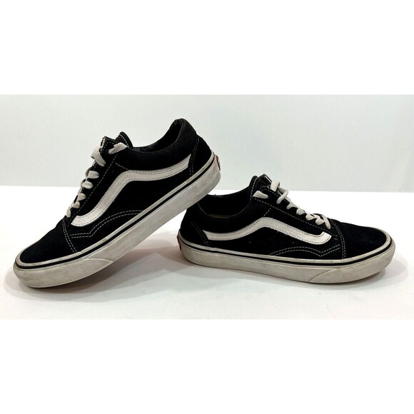 Vans Old Skool Classic Unisex Sneaker Shoes Size Mens 5.5 Womens 7 Black‎ White - Picture 4 of 8